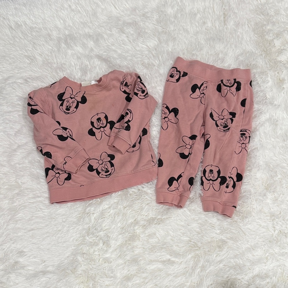 Kids Matching Set with Cartoon Print